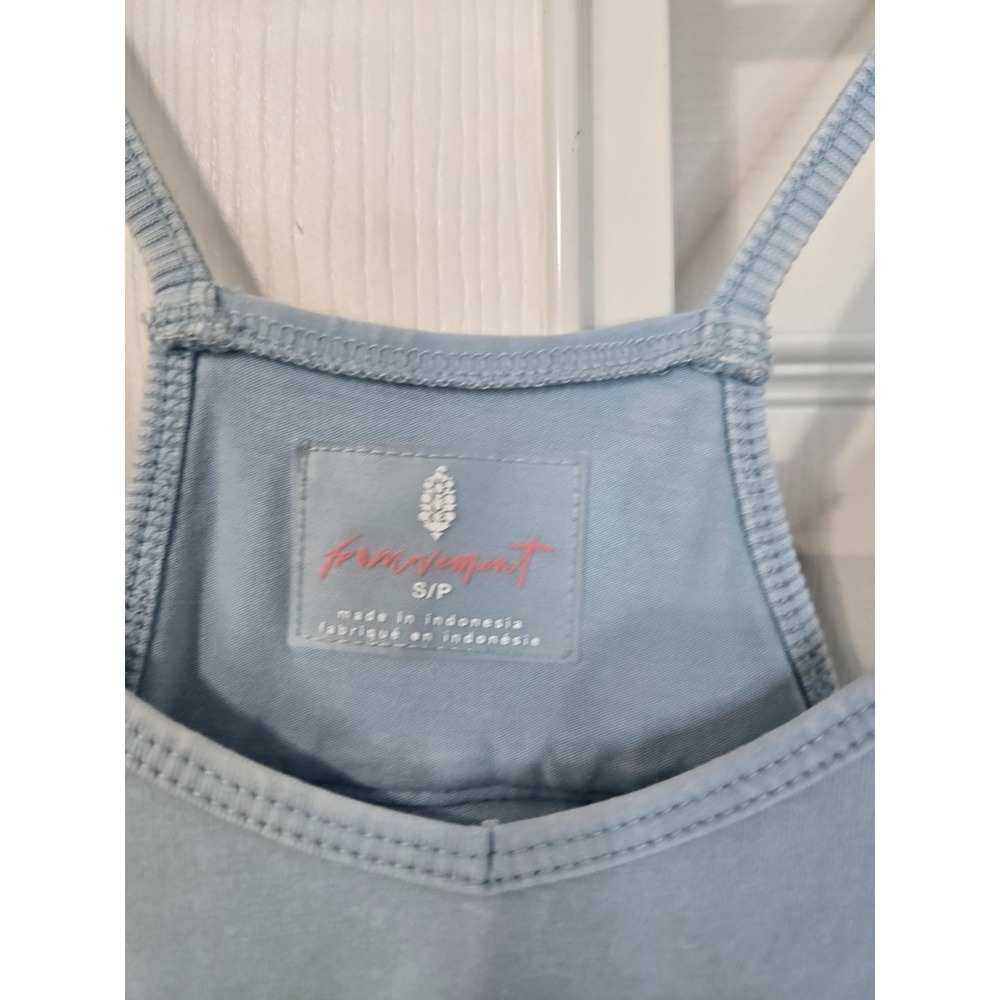 Free People Movement Hot Shot Onesie Light Blue Jumpsuit Small - Picture 5 of 7